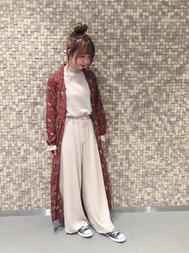 erina 🌿さん（レディース・153cm）の秋コーディネート