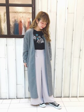 erina 🌿さん（レディース・153cm）の秋コーディネート