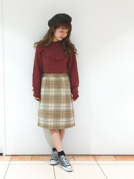 erina 🌿さん（レディース・153cm）の冬コーディネート