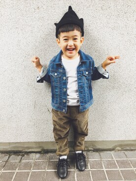「babygap」｜「アイテム（バレエシューズ）」を使った、itsukikunさん（キッズ・100cm）の秋コーディネート