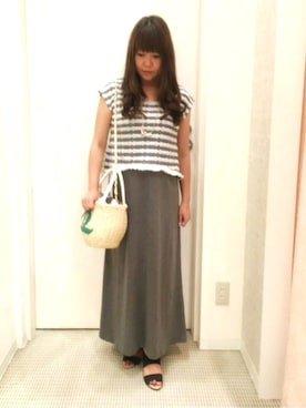 「INTERPLANET WINGS（インタープラネットウィング）のアイテム（アクセサリー）」を使った、h.iさん（レディース・150cm）の夏コーディネート