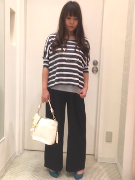 「アイテム（バンダナ/スカーフ）」を使った、h.iさん（レディース・150cm）の夏コーディネート