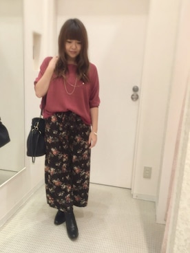 「アイテム（ブーティ）」を使った、h.iさん（レディース・150cm）の秋コーディネート