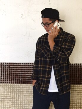 「RIPNDIP（リップンディップ）のアイテム（その他）」を使った、chunchaiさん（メンズ・172cm）の秋コーディネート