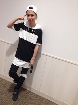 「WEGO（ウィゴー）のアイテム（サングラス）」を使った、POP☺︎さん（メンズ・168cm）の夏コーディネート