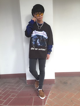 「WEGO（ウィゴー）のアイテム（サングラス）」を使った、POP☺︎さん（メンズ・168cm）の夏コーディネート