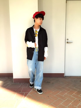 「WEGO（ウィゴー）のアイテム（サングラス）」を使った、POP☺︎さん（メンズ・168cm）の秋コーディネート