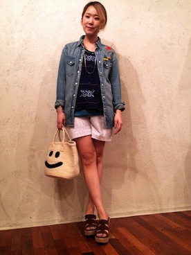 「B'2nd（ビーセカンド）のアイテム（アクセサリー）」を使った、B'2nd shinjuku LADYSさん（レディース・153cm）の春コーディネート
