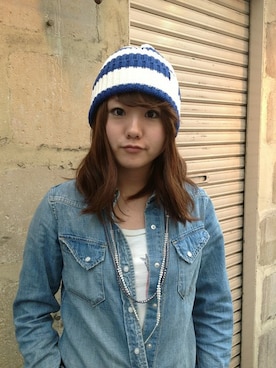 「B'2nd（ビーセカンド）のアイテム（アクセサリー）」を使った、B'2nd shinjuku LADYSさん（レディース・157cm）の春コーディネート