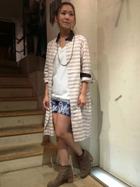 「B'2nd（ビーセカンド）のアイテム（アクセサリー）」を使った、B'2nd shinjuku LADYSさん（レディース・155cm）の夏コーディネート