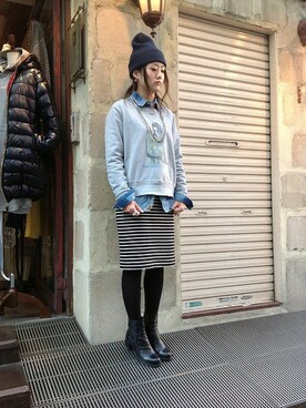 B'2nd shinjuku LADYSさん（レディース・157cm）の冬コーディネート