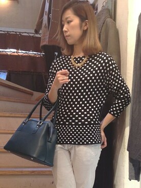 「B'2nd（ビーセカンド）のアイテム（アクセサリー）」を使った、B'2nd shinjuku LADYSさん（レディース・156cm）の冬コーディネート