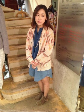 「B'2nd（ビーセカンド）のアイテム（ワンピース/ドレス）」を使った、B'2nd shinjuku LADYSさん（レディース・156cm）の冬コーディネート