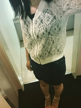 「透け」｜MIHOさん（レディース・163cm）の春コーディネート