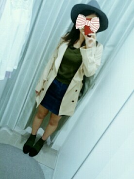 「秋色コーデ」｜「アイテム（トレンチコート）」を使った、MIHOさん（レディース・163cm）の秋コーディネート