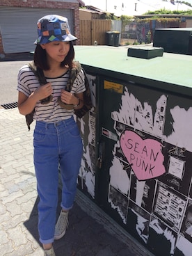 「quiksilver」｜「アイテム（その他）」を使った、roxyyyさん（レディース・169cm）の夏コーディネート
