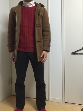 「FREAK'S STORE（フリークスストア）のアイテム（ダッフルコート）」を使った、chiririnさん（メンズ・173cm・20代）の冬コーディネート