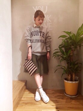 Hinaさん（レディース・156cm）の冬コーディネート