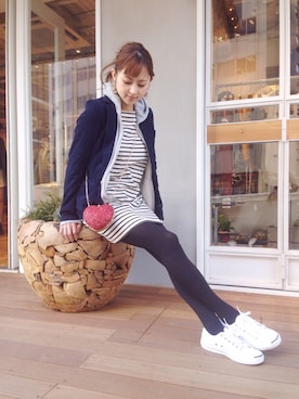 Hinaさん（レディース・156cm）の冬コーディネート