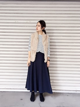 Hinaさん（レディース・156cm）の秋コーディネート