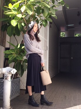 Hinaさん（レディース・156cm）の冬コーディネート