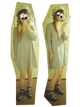 「zucca」｜「アイテム（ハンチング/ベレー帽）」を使った、さちこさん（レディース・154cm）の秋コーディネート
