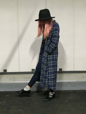 「茨城スナップ」｜「アイテム（帽子）」を使った、Kana Okayamaさん（レディース・161cm）の秋コーディネート