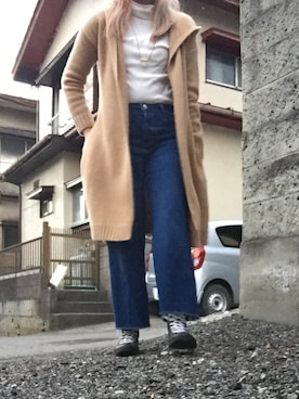 「HAMILTON（ハミルトン）のアイテム（ジャケット/アウター）」を使った、Kana Okayamaさん（レディース・161cm）の冬コーディネート