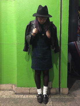 「茨城スナップ」｜「アイテム（ワンピース/ドレス）」を使った、Kana Okayamaさん（レディース・161cm）の冬コーディネート