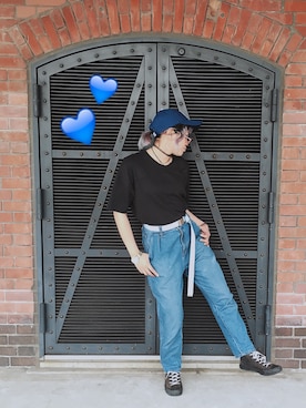 「茨城スナップ」｜「アイテム（帽子）」を使った、Kana Okayamaさん（レディース・161cm）の夏コーディネート