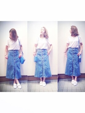 R I N Aさん（レディース・158cm）の夏コーディネート