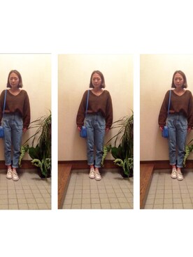 R I N Aさん（レディース・158cm）の秋コーディネート