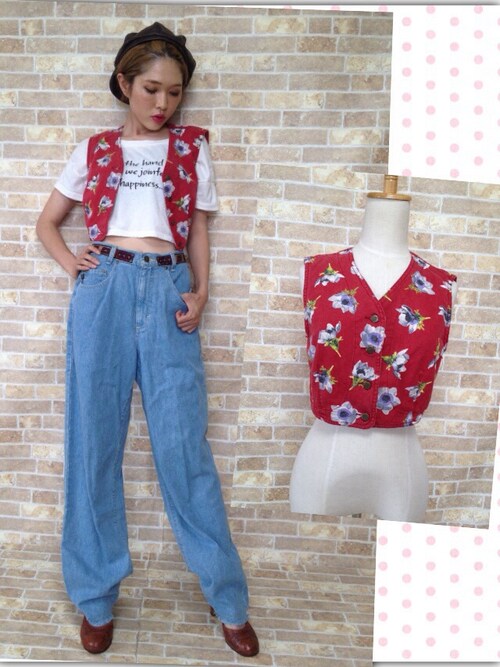 レディース古着owl デニムジャケットを使ったコーディネート Wear