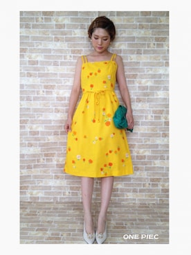 「OWL（オウル）のアイテム（ワンピース/ドレス）」を使った、レディース古着OWLさん（レディース・160cm）の夏コーディネート