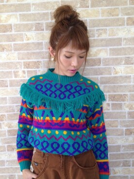 「OWL（オウル）のアイテム」を使った、レディース古着OWLさん（レディース・160cm）の秋コーディネート