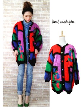 「OWL（オウル）のアイテム」を使った、レディース古着OWLさん（レディース・160cm）の冬コーディネート