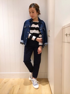 「Another Edition」｜「アイテム（デニムジャケット）」を使った、shokoさん（レディース・142cm）の夏コーディネート