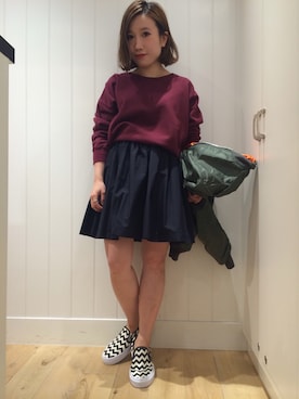 「Another Edition」｜「アイテム（スウェット）」を使った、shokoさん（レディース・142cm）の夏コーディネート
