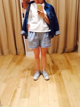 「Another Edition」｜「アイテム（デニムジャケット）」を使った、shokoさん（レディース・142cm）の春コーディネート