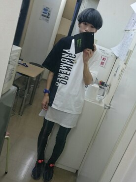 「OPENING CEREMONY（オープニングセレモニー）のアイテム（Tシャツ/カットソー）」を使った、おかずさん（メンズ・173cm）の夏コーディネート