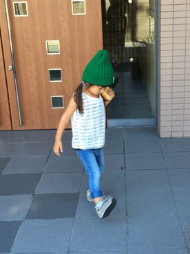 「POOL（プール）のアイテム（その他）」を使った、しゅかさん（キッズ・90cm）の夏コーディネート