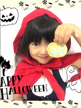 「wearhalloween2016」｜「アイテム（その他）」を使った、しゅかさん（キッズ・100cm）の秋コーディネート