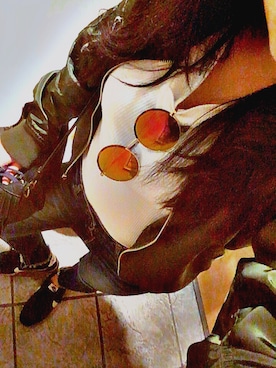 「margoのアイテム（その他アウター）」を使った、めろんぱんださん（レディース・160cm）の秋コーディネート