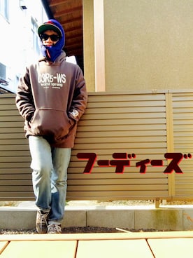 「サーフィン」｜「アイテム（ジャケット/アウター）」を使った、Hiroki Matsudaさん（メンズ・165cm）の冬コーディネート