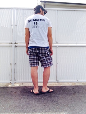 「BACK STYLE フェス vol2 告知」｜「アイテム（その他）」を使った、Hiroki Matsudaさん（メンズ・165cm）の夏コーディネート
