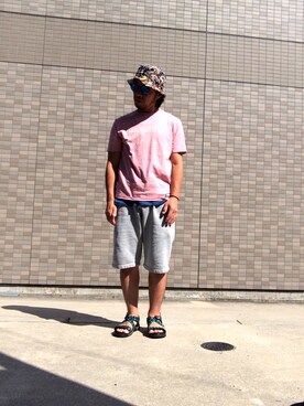 「STUDIO ORIBE（スタジオオリベ）のアイテム」を使った、Hiroki Matsudaさん（メンズ・165cm）の夏コーディネート