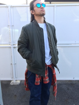 「TRIP（トリップ）のアイテム」を使った、Hiroki Matsudaさん（メンズ・165cm）の秋コーディネート