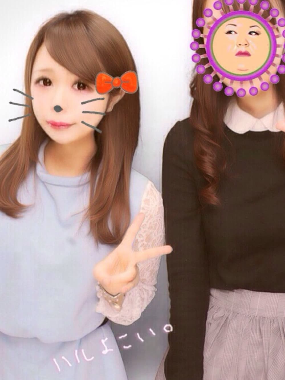 「表参道、原宿、ダスティパステル、ワンピース、プリクラ」｜「shoplistのアイテム（ワンピース、ブルー系）」を使った、coco◡̈さん（レディース・153cm）の春コーディネートの1枚目の写真