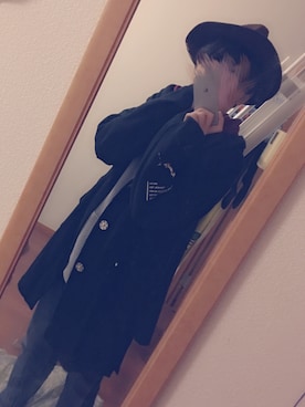「BLACK by VANQUISH（ブラックバイバンキッシュ）のアイテム（ハット）」を使った、にっぴさん（メンズ・181cm）の秋コーディネート