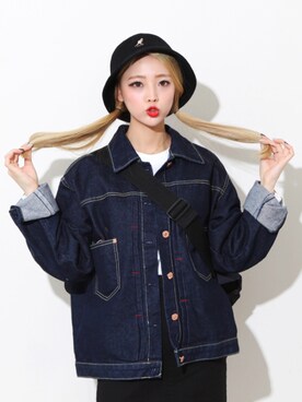 「BLANC..（ブラン）のアイテム（ジャケット/アウター）」を使った、bullangさん（レディース・159cm）の冬コーディネート